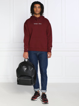 nahlad Tommy Jeans pánska vínová mikina