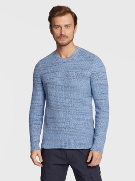 nahlad Tommy Jeans pánsky modrý sveter