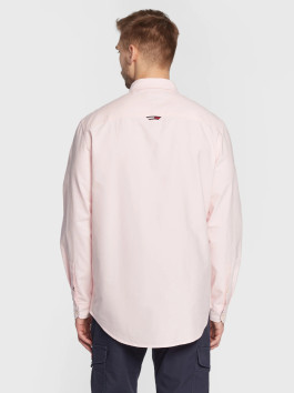 nahlad Tommy Jeans pánská růžová košile