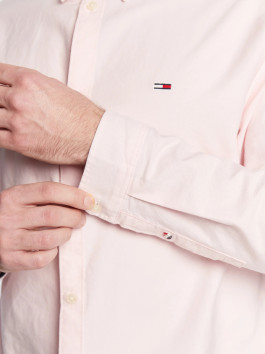 nahlad Tommy Jeans pánská růžová košile