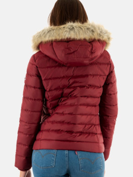 nahlad Tommy Jeans dámska vínová zimná bunda