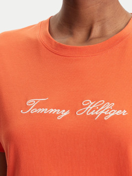 nahlad Tommy Hilfiger dámske oranžové tričko