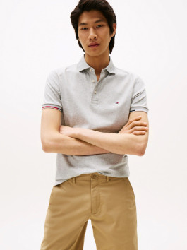 nahlad Tommy Hilfiger pánske šedé polo tričko