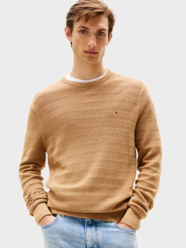 nahlad Tommy Hilfiger pánsky béžový sveter