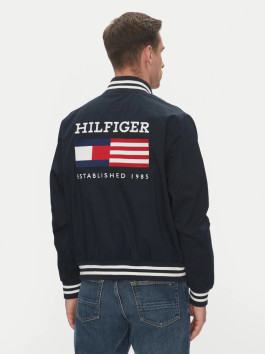 nahlad Tommy Hilfiger pánsky modrý bomber