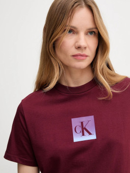 nahlad Calvin Klein dámske vínové tričko