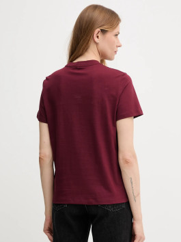 nahlad Calvin Klein dámske vínové tričko