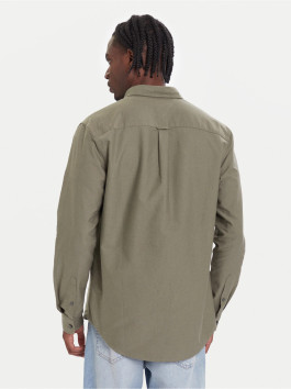 nahlad Tommy Jeans pánska khaki zelená košeľa
