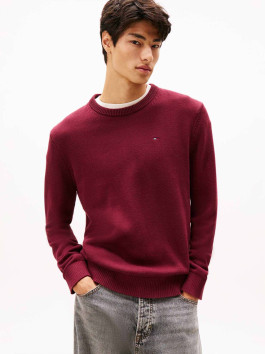 nahlad Tommy Jeans pánsky bordo sveter