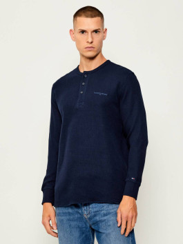 nahlad TJM SLIM WAFFLE SCRIPT HENLEY
