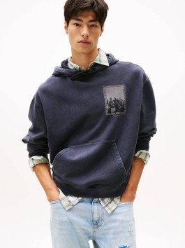 nahlad Tommy Jeans pánska čierna mikina