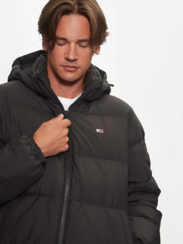 nahlad   Tommy Jeans pánska čierna bunda