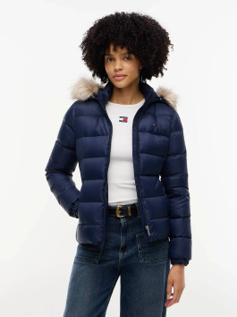 nahlad Tommy Jeans dámska modrá zimná bunda