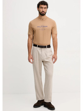 nahlad Tommy Hilfiger pánske hnedé tričko