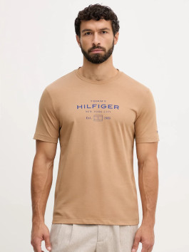 nahlad Tommy Hilfiger pánske hnedé tričko