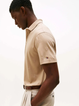 nahlad Tommy Hilfiger pánske béžové polo tričko