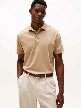 nahlad Tommy Hilfiger pánske béžové polo tričko