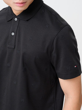 nahlad Tommy Hilfiger pánske čierne polo tričko