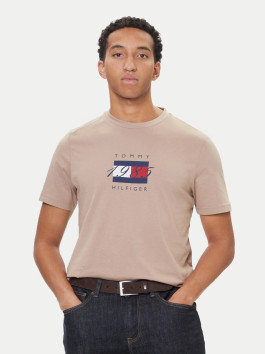 nahlad Tommy Hilfiger pánske béžové tričko
