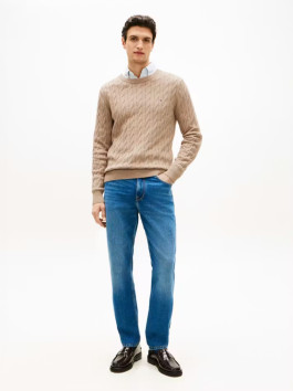 nahlad Tommy Hilfiger pánsky béžový sveter