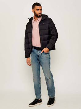 nahlad Tommy Hilfiger pánska čierna bunda