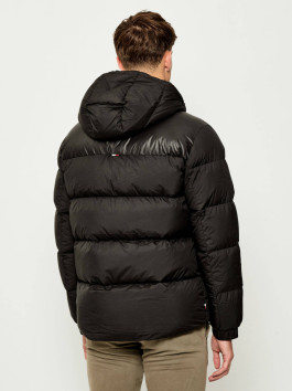 nahlad Tommy Hilfiger pánska čierna bunda