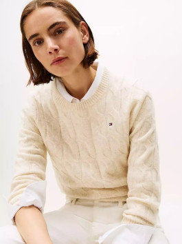 nahlad Tommy Hilfiger dámsky krémový sveter