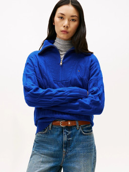nahlad SOFT WOOL CABLE 1/2 ZIP LS SWT