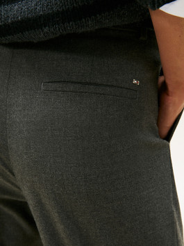 nahlad FLANNEL RELAXED STRAIGHT PANT