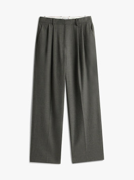 nahlad FLANNEL RELAXED STRAIGHT PANT
