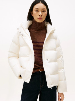 nahlad Tommy Hilfiger dámska krémová páperová bunda 