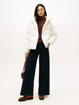 nahlad Tommy Hilfiger dámska krémová páperová bunda 