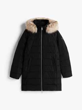 nahlad Tommy Hilfiger dámska čierna páperová bunda
