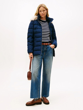 nahlad MW DOWN SLIM JACKET WITH FUR