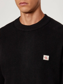nahlad Calvin Klein pánsky čierny sveter