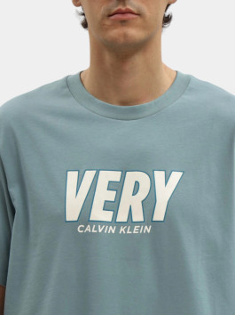 nahlad Calvin Klein pánske tyrkysové tričko