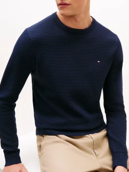 nahlad Tommy Hilfiger pánsky tmavomodrý sveter