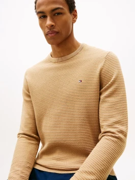 nahlad Tommy Hilfiger pánsky béžový sveter