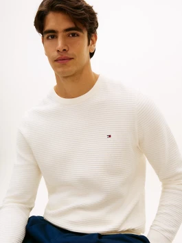 nahlad Tommy Hilfiger pánsky krémový sveter