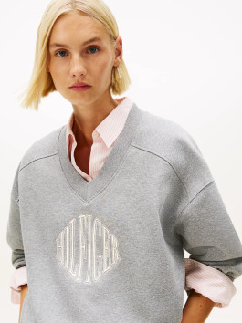 nahlad Tommy Hilfiger dámska šedá mikina