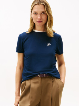 nahlad Tommy Hilfiger dámske tmavo modré tričko