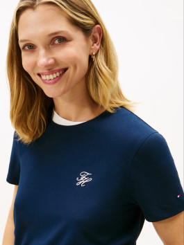 nahlad Tommy Hilfiger dámske tmavo modré tričko