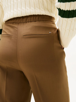 nahlad Tommy Hilfiger dámske hnedé nohavice