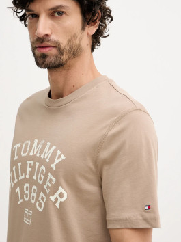 nahlad Tommy Hilfiger pánske béžové tričko