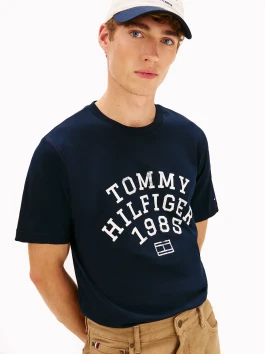 nahlad Tommy Hilfiger pánske tmavo modré tričko