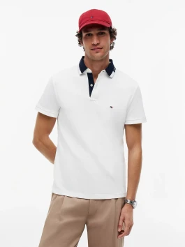 nahlad Tommy Hilfiger pánske biele polo tričko