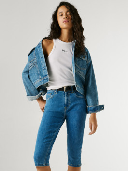 nahlad Pepe Jeans dámske modré džínsové šortky