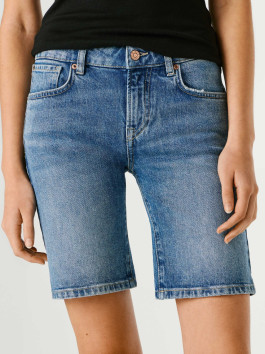nahlad Pepe Jeans dámske modré džínsové šortky