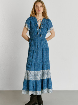 nahlad Pepe Jeans dámske modré šaty EVA
