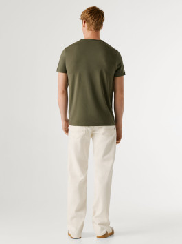 nahlad Pepe Jeans pánske khaki tričko